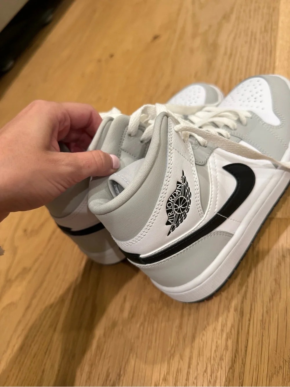 Womens Air Jordan 1 Mid Grey Fog